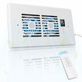 AC Vent Booster Fan 4" x 10" Register, Improves Airflow for Rooms | Quiet 10-Speed Air Booster with Thermostat Control, Remote & LCD Display, Aroma Pad Slot
