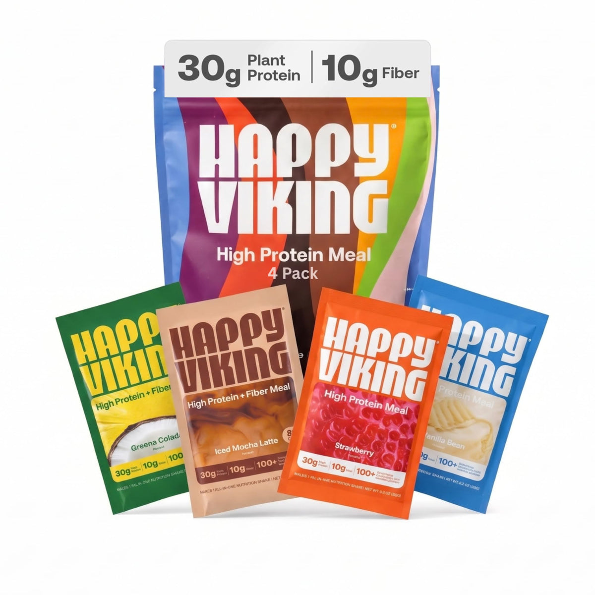 Happy Viking Plant-Based Vegan Protein Powder +100 Superfoods - Vanilla