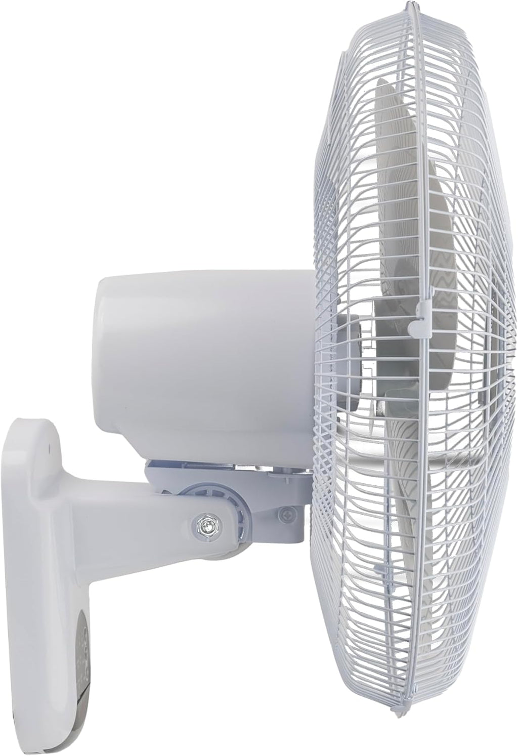 Comfort Zone Oscillating Wall Mount Fan with Remote Control, Timer, Auto Shut Off, Adjustable Tilt, Quiet, 16 inch, 3 Speed, Ideal for Home, Bedroom, Gym & Office, Airflow 14.07 ft/sec, CZ16WR